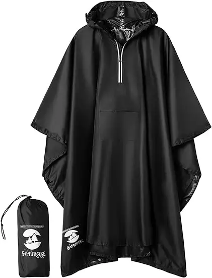 SaphiRose Hooded Rain Poncho - 611xwxujdhl._ac_sy550_
